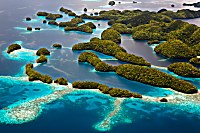 Chelbacheb-Inseln - auch als Rock Islands von Palau bekannt
