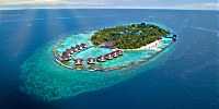 Luftaufnahme des Ellaidhoo Maldives by Cinnamon Resorts im Nord Ari Atoll