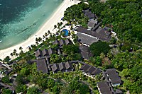 Luftaufnahme des Palau Pacific Resort