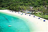 Traumhafter Paradiesstrand des Palau Pacific Resort