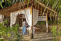 Massage-Pavillon direkt am Meer