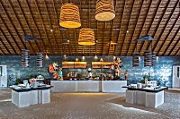 Blick in das geschmackvoll eingerichtete Ahima Restaurant